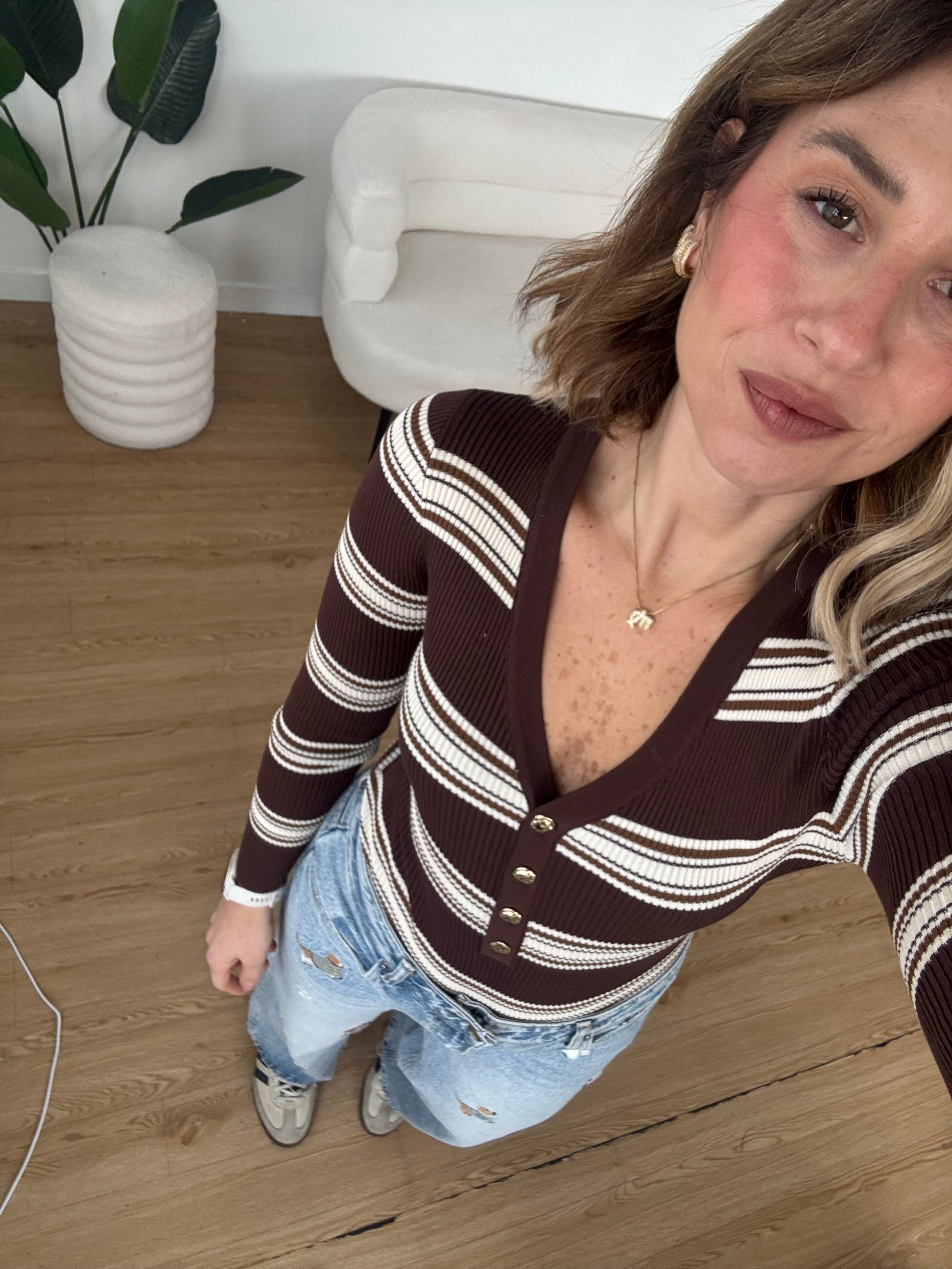 Body in maglia a righe