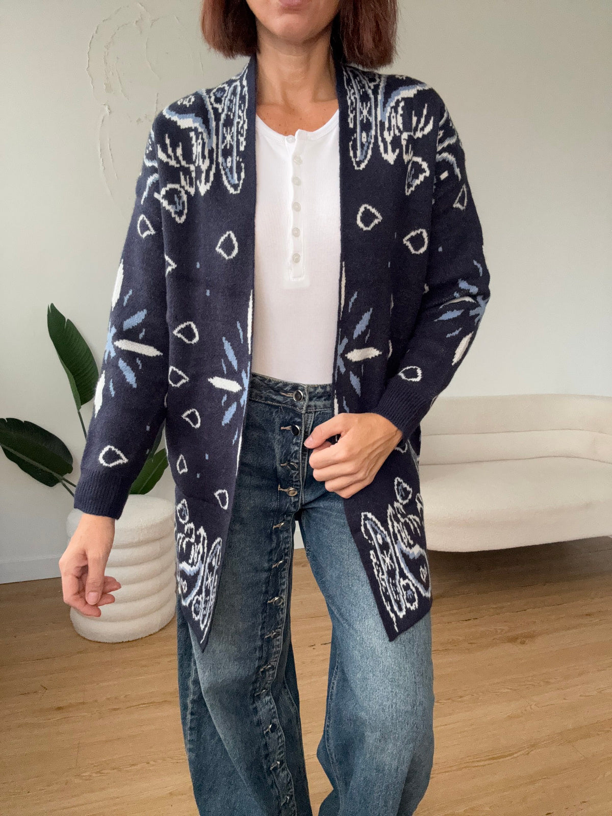 Cardigan stampa cachemire - GGlam