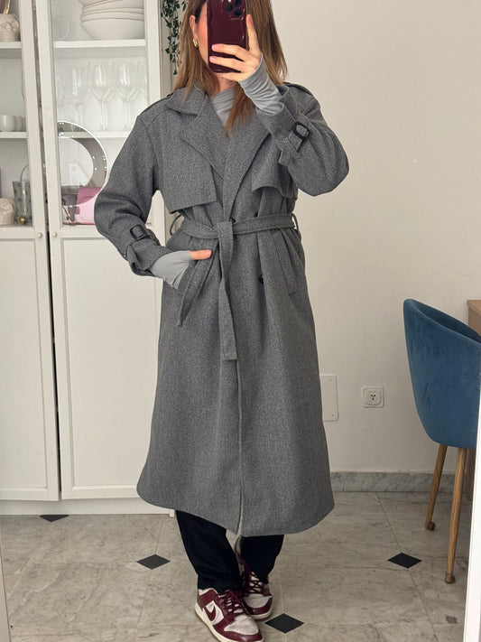 Cappotto modello trench foderato