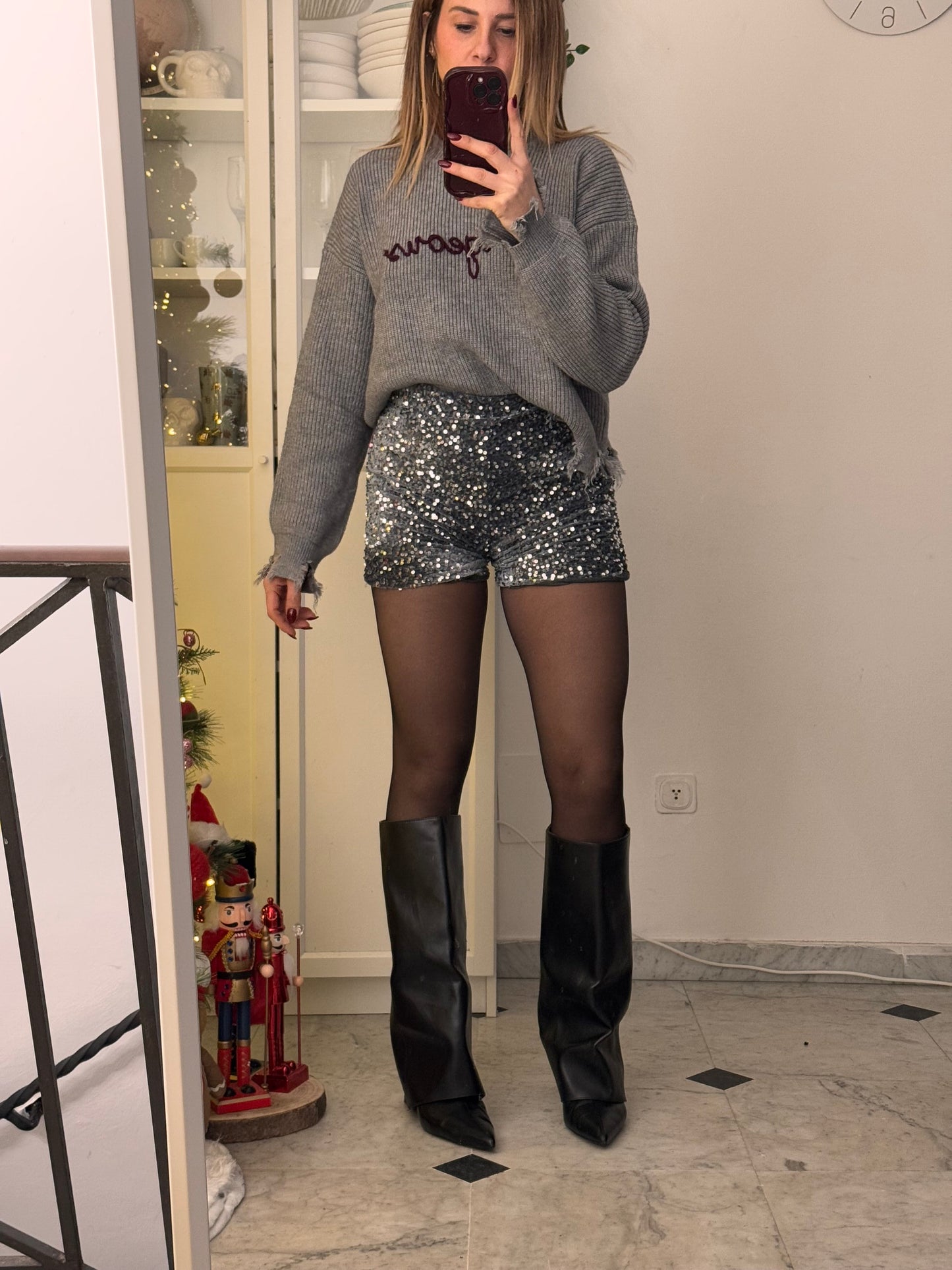 Shorts in paillettes