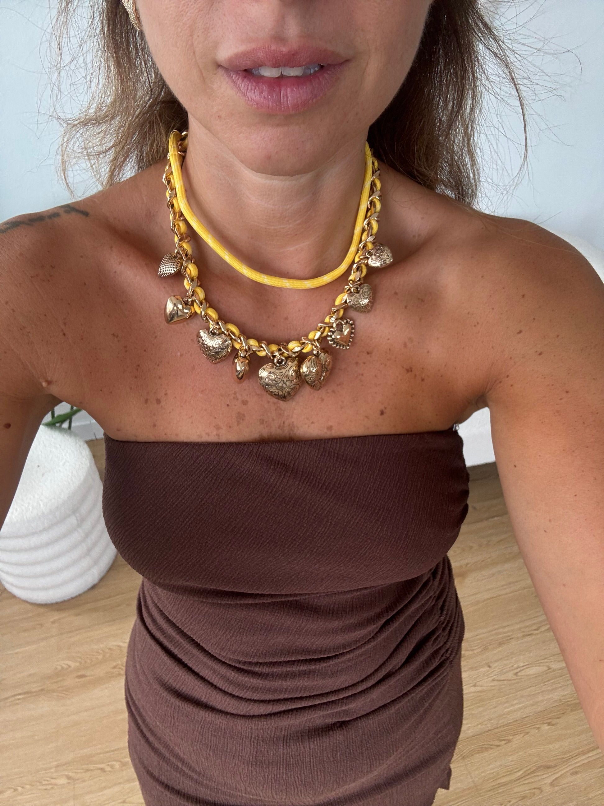 Collana multi hearts