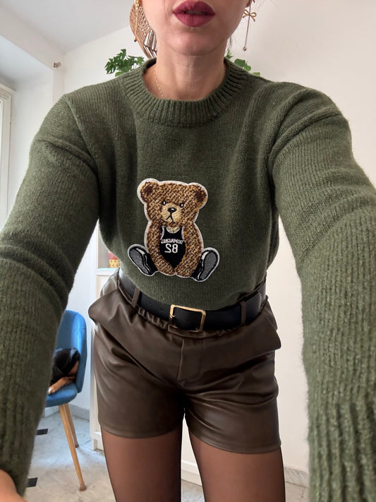 Maglione con teddy