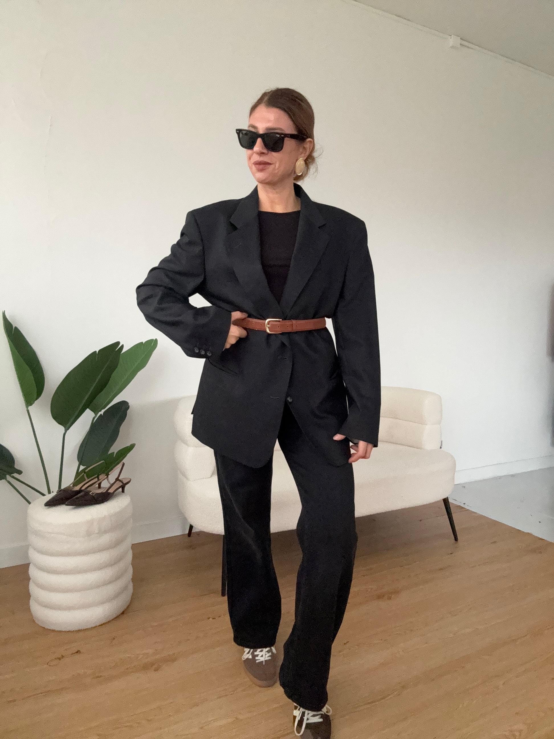 Blazer vintage oversize modello 2 bottoni