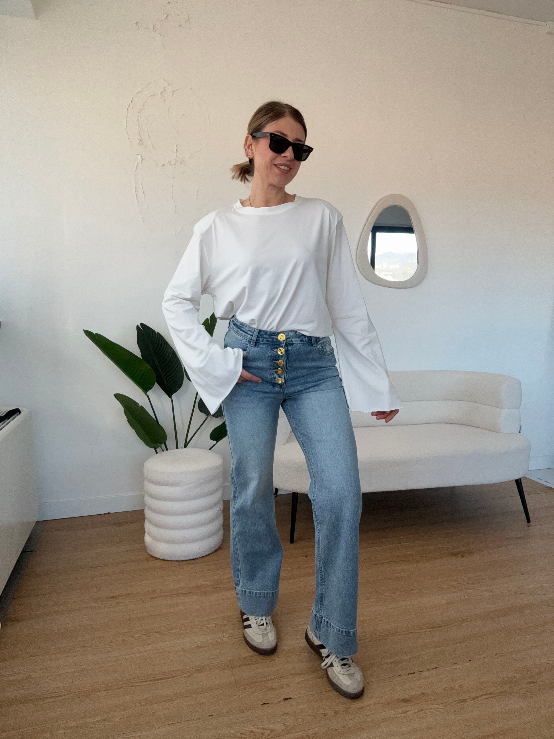 Maxi maglia con spallina