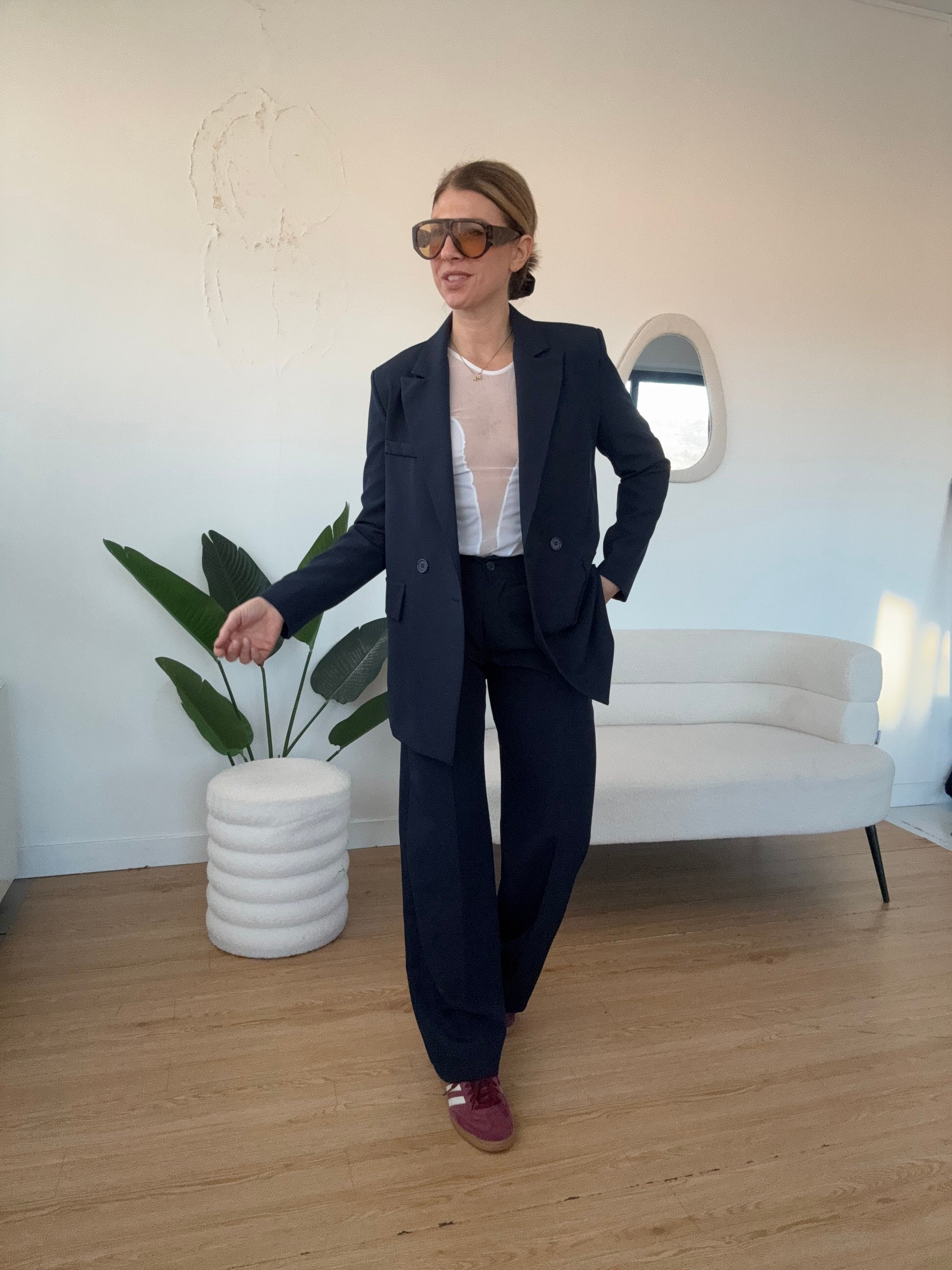 Blazer doppio petto completo basic