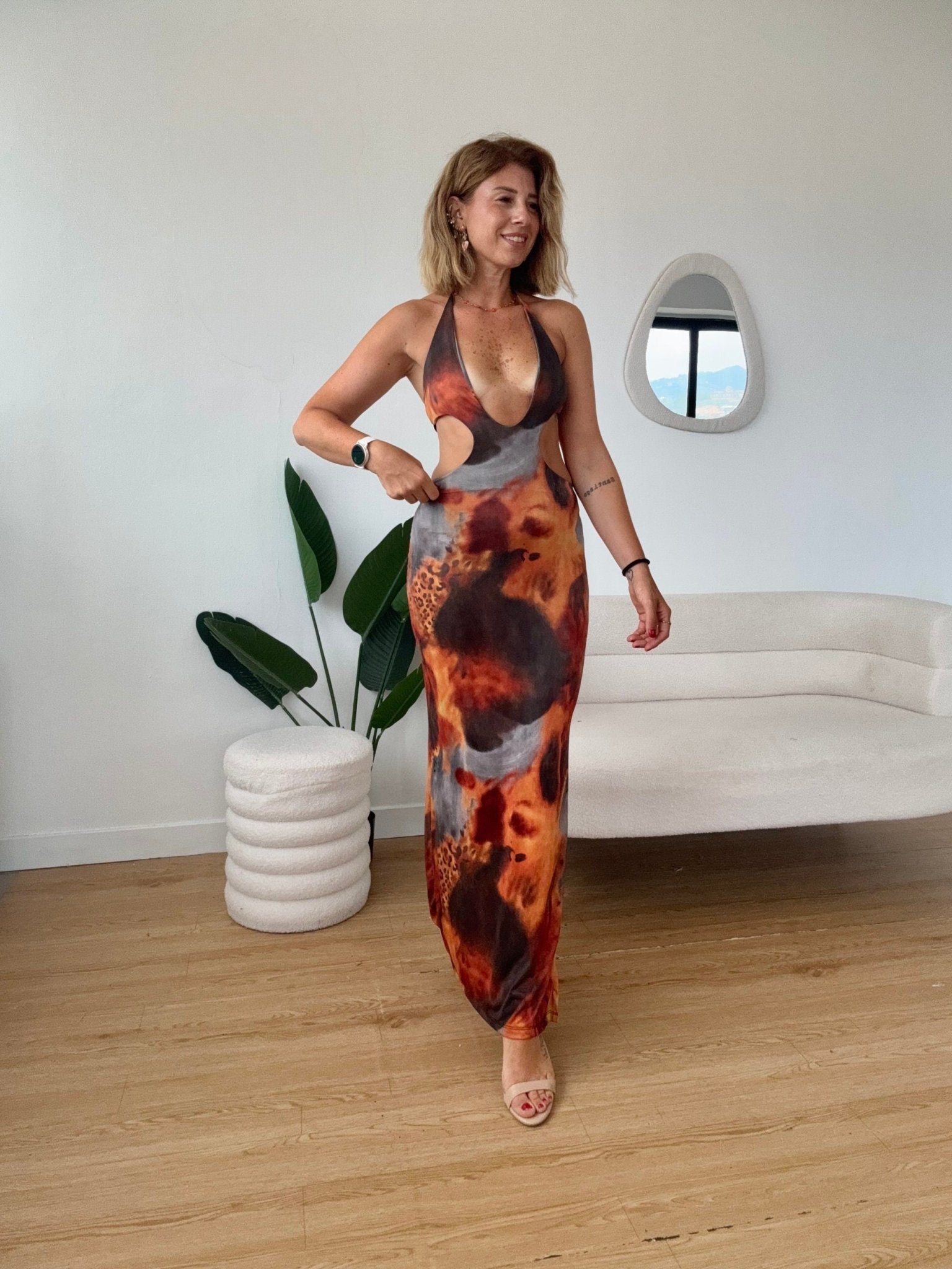 Abito lungo cut out Sahara - G.Glamour