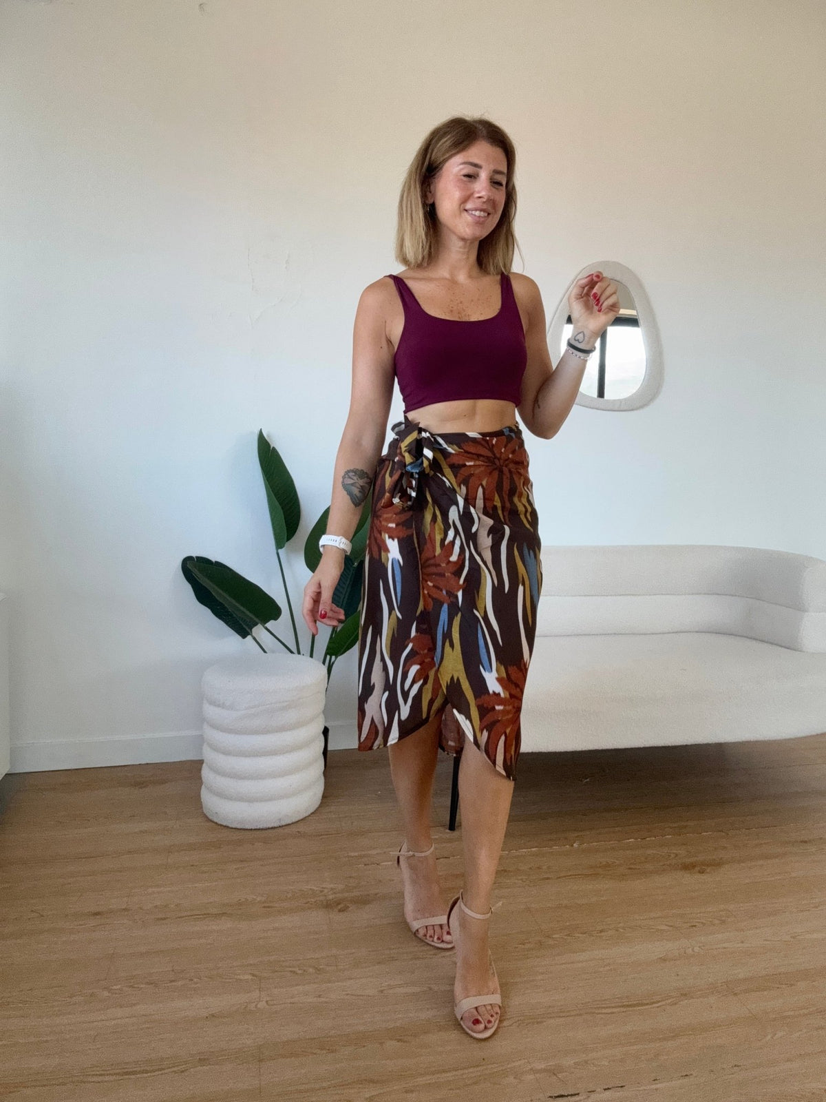 Crop top spallina larga - G.Glamour
