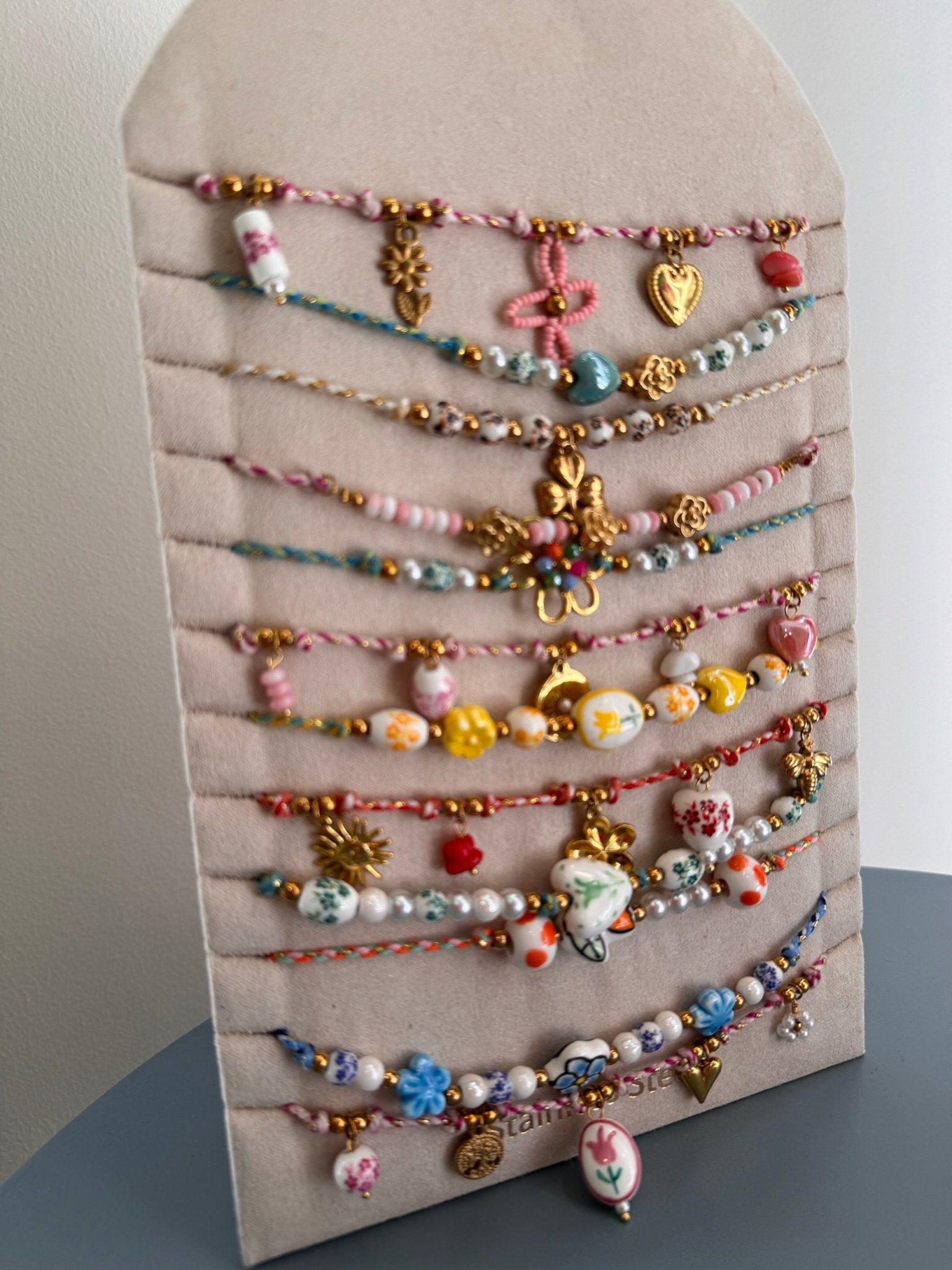 Collana portafortuna ciondoli multicolor disegnati - G.Glamour