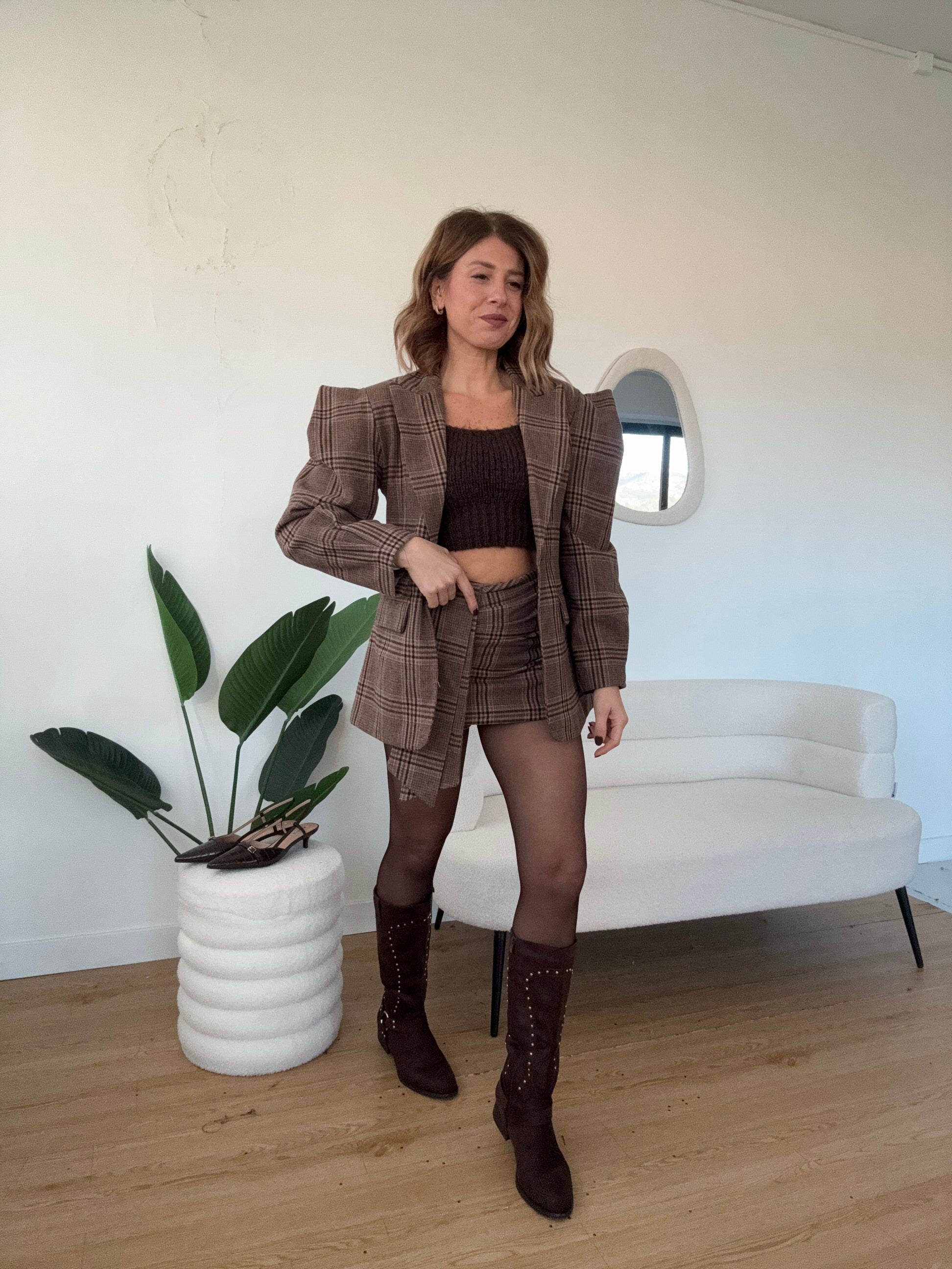 Blazer dettaglio spalline completo Diana