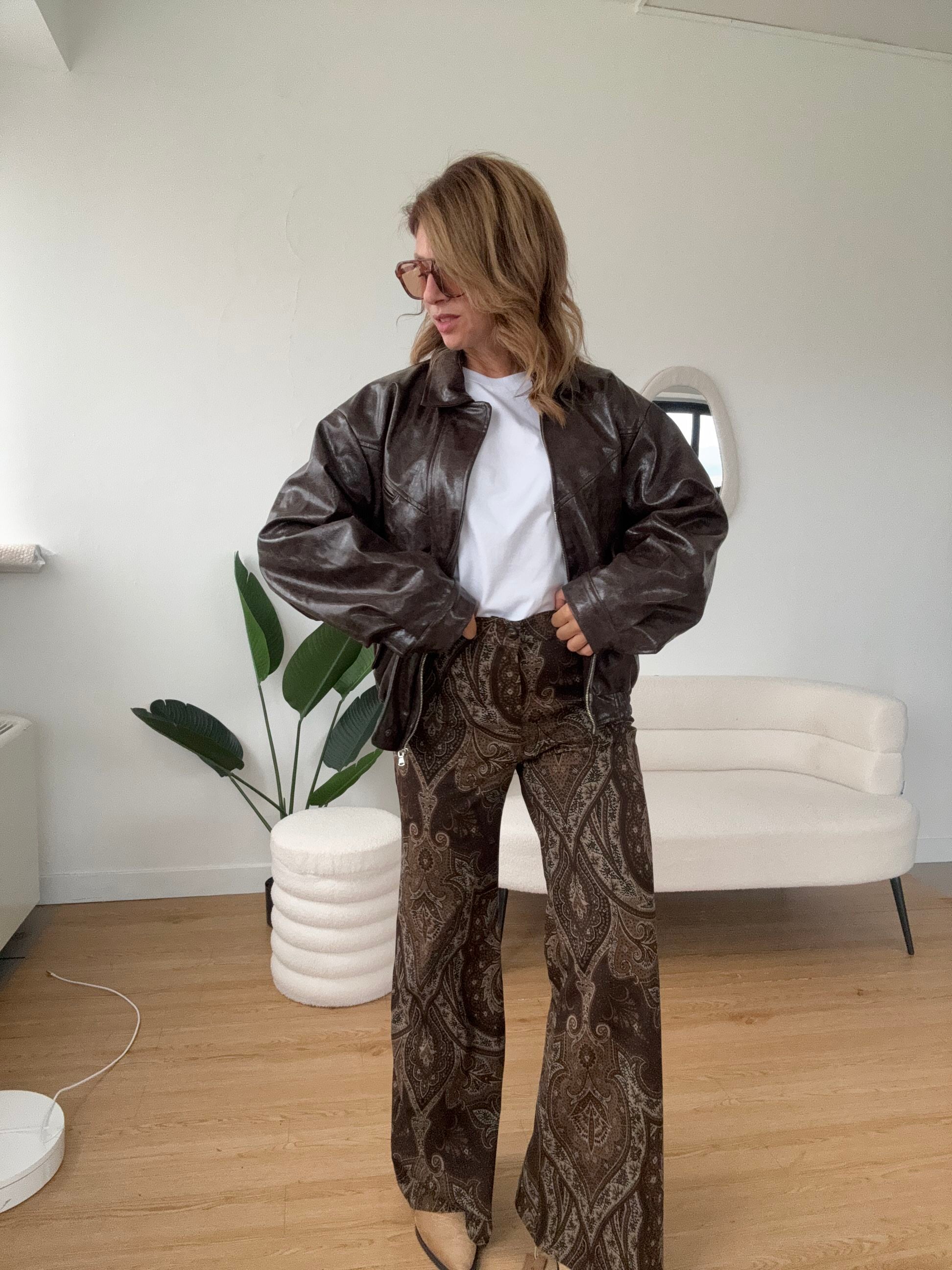 Bomber oversize effetto vintage by Lumina