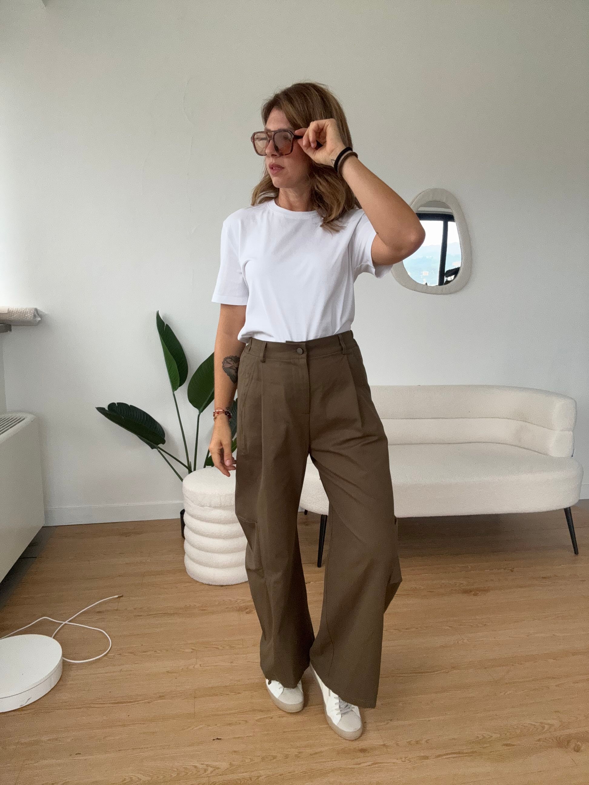 Pantaloni cargo modello ballon by Lumina