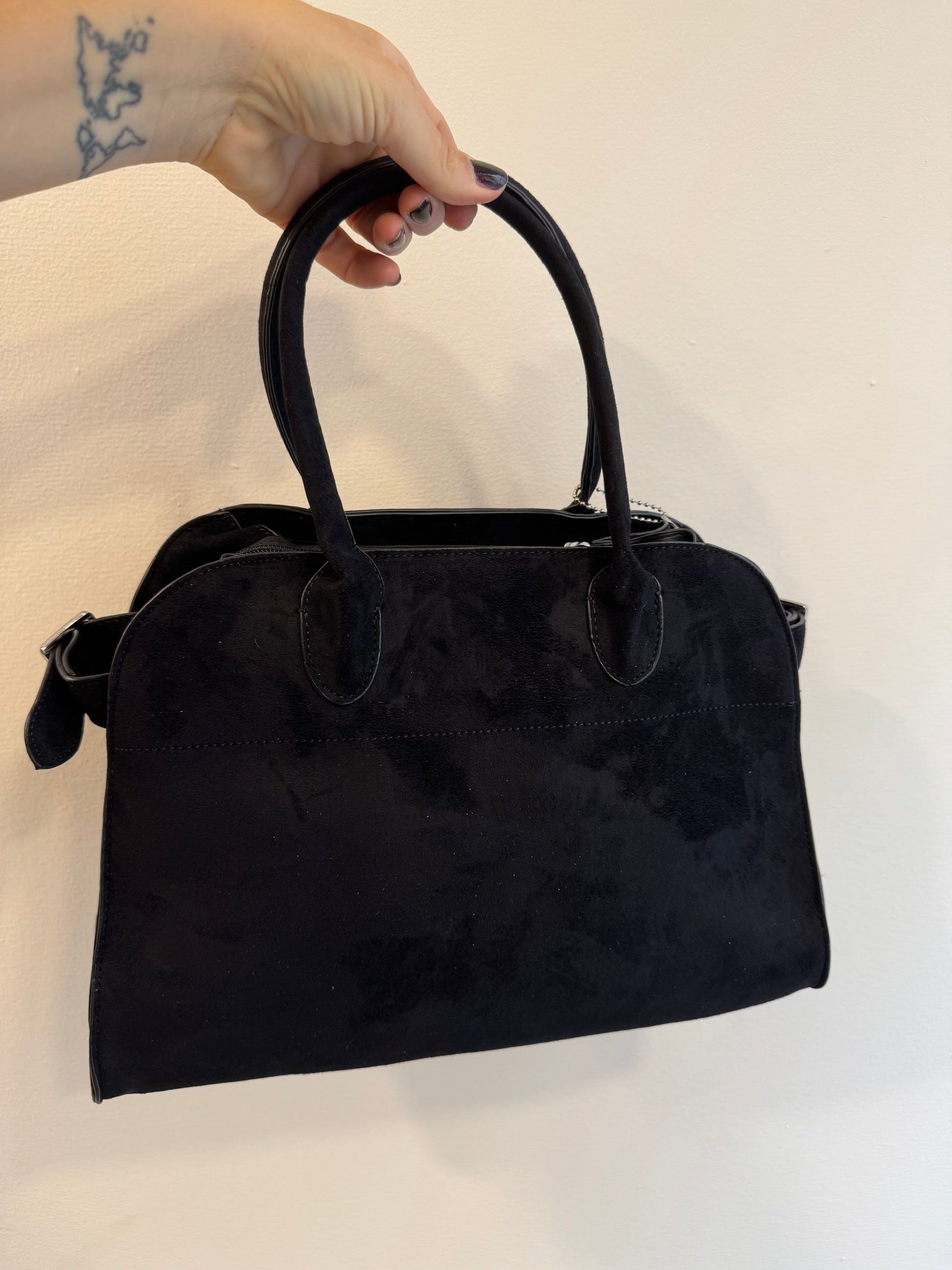 Borsa ecopelle manico rigido