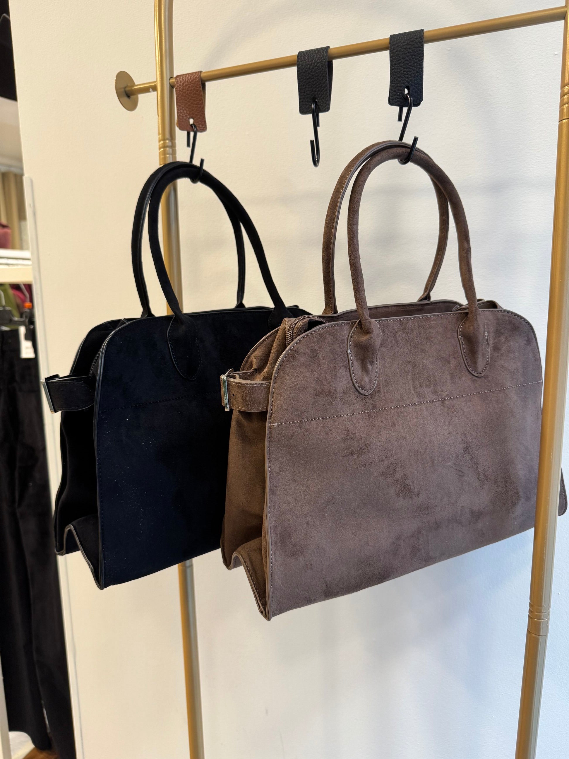 Borsa ecopelle manico rigido