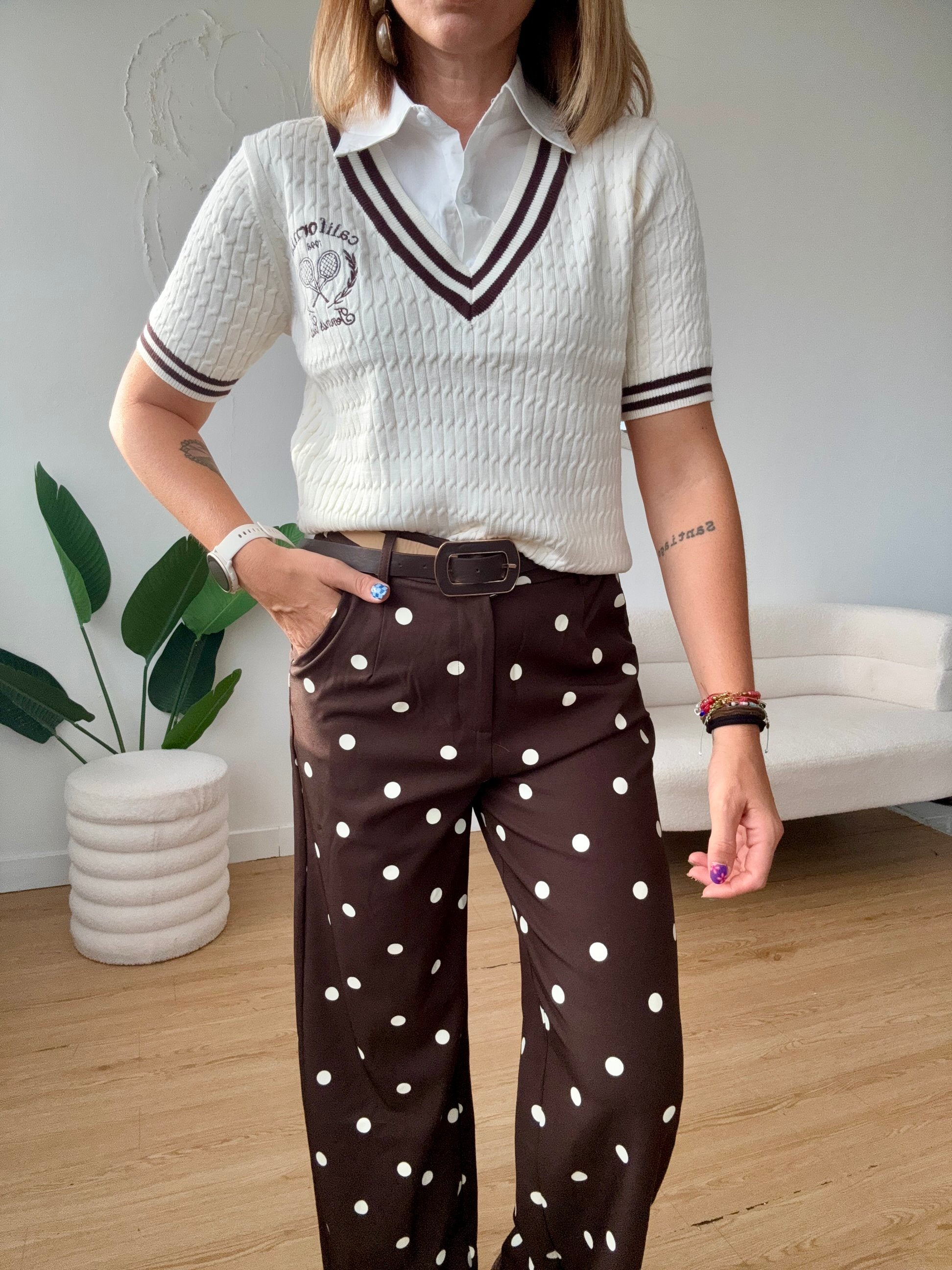 Polo mezze maniche con camicia