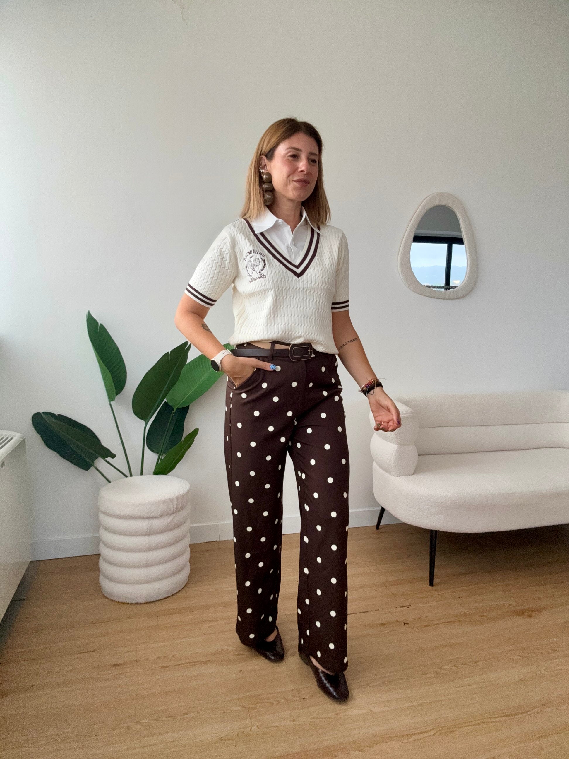 Polo mezze maniche con camicia