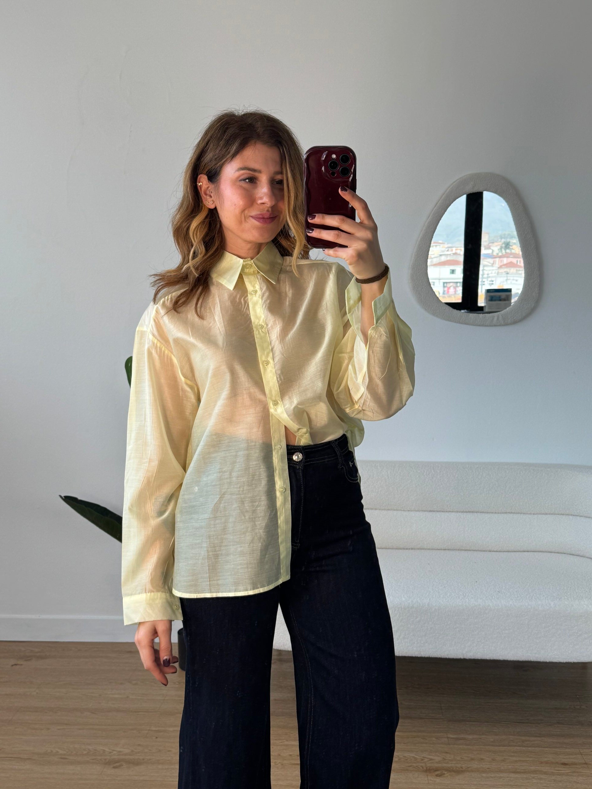 Camicia Semitrasparente