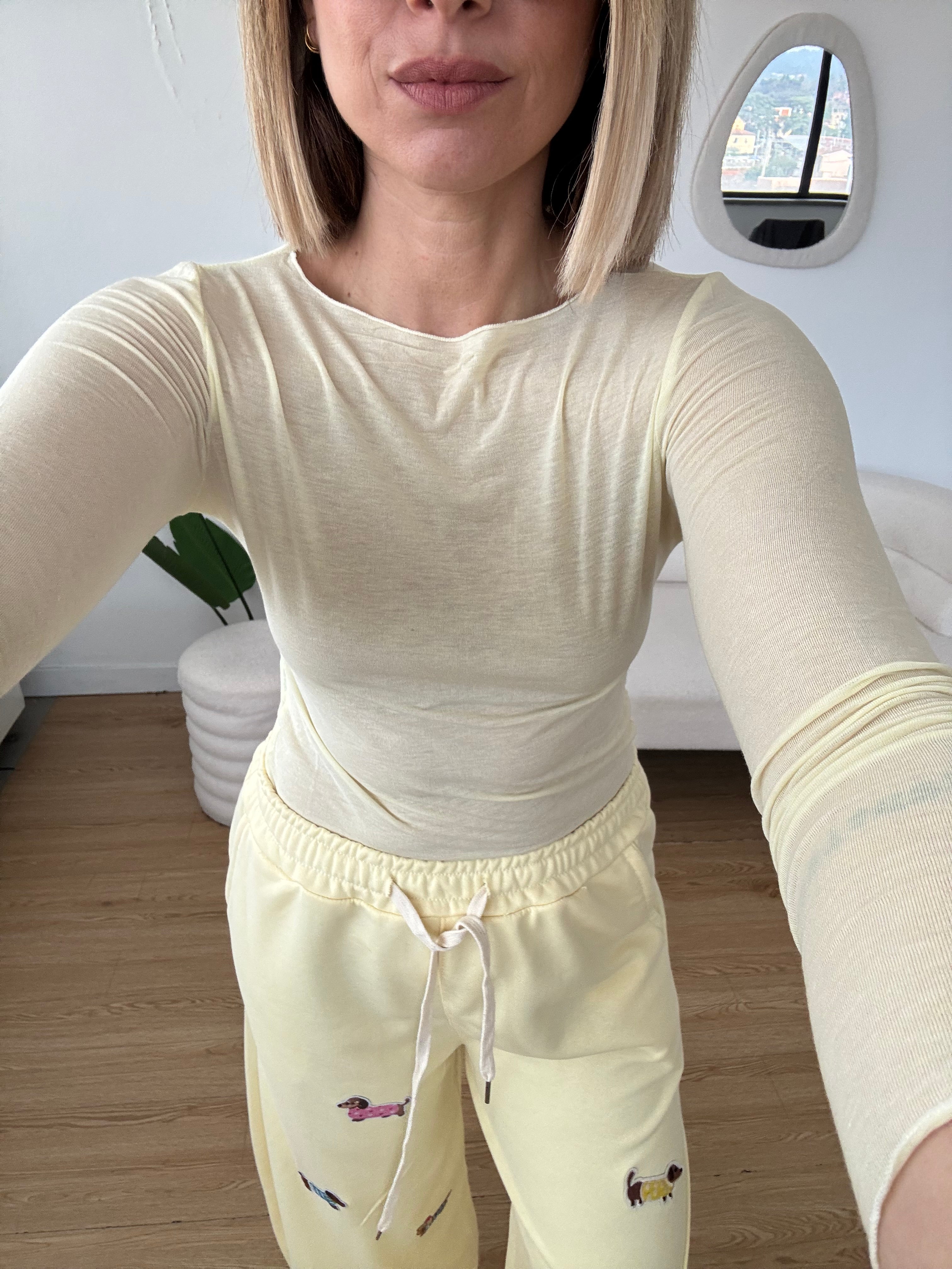 Maglia cachemire scollo ampio