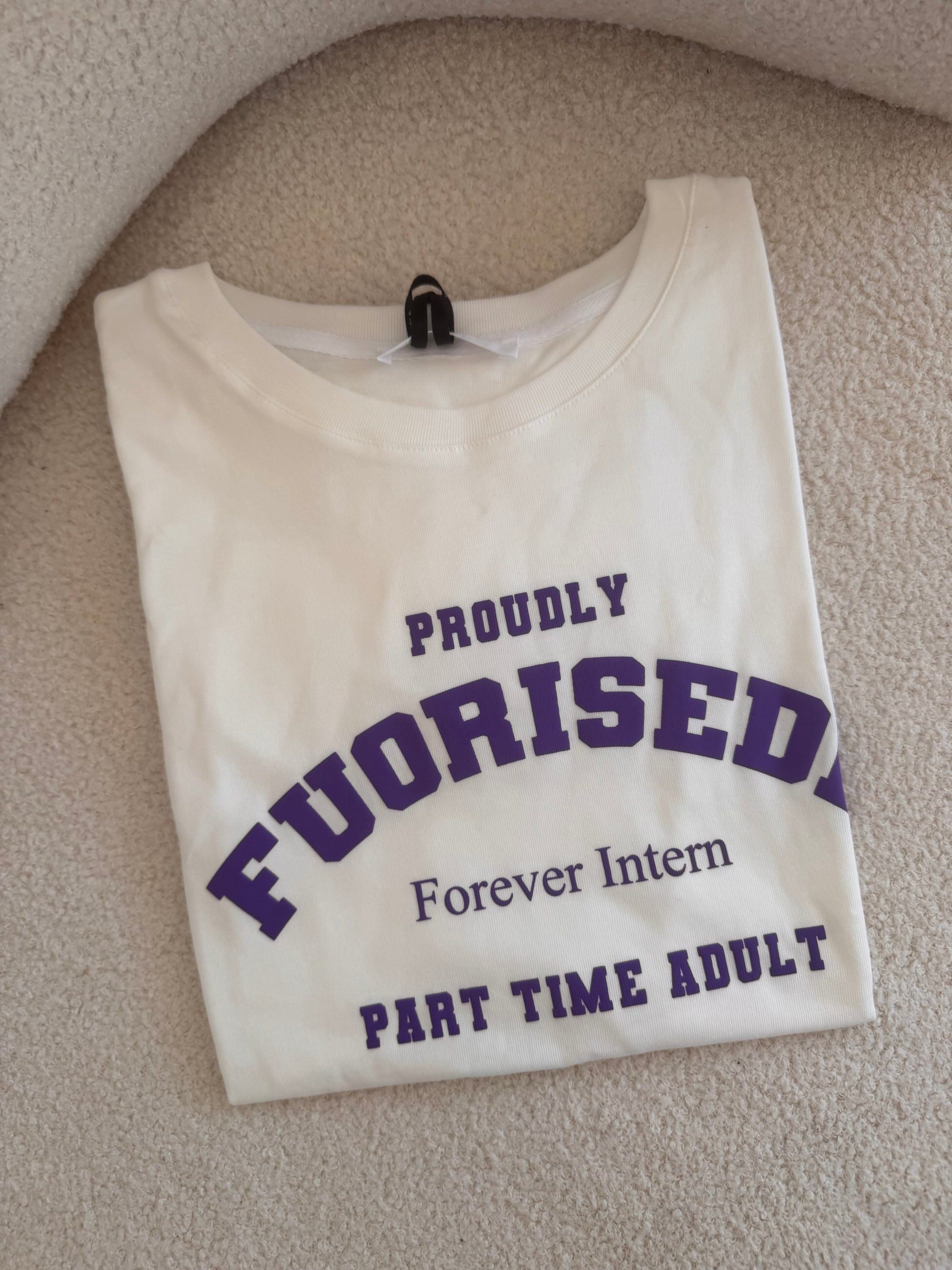 LUMINA-T-shirt scritta "fuori sede"