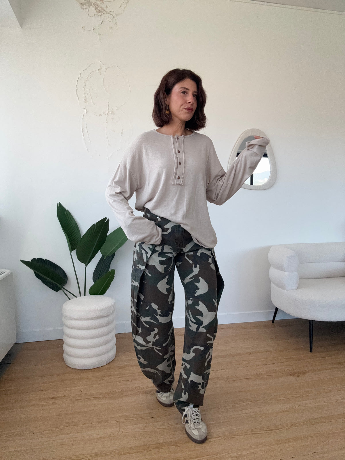 Maglioncino bottoni vestibilità over