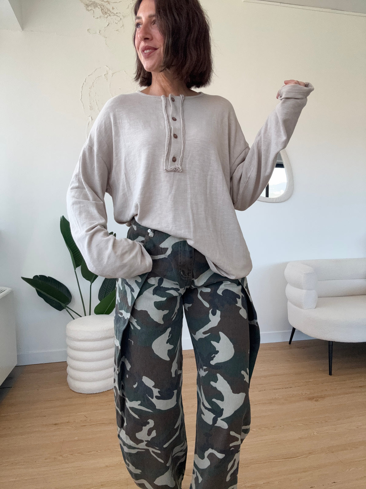 Jeans barrel camouflage