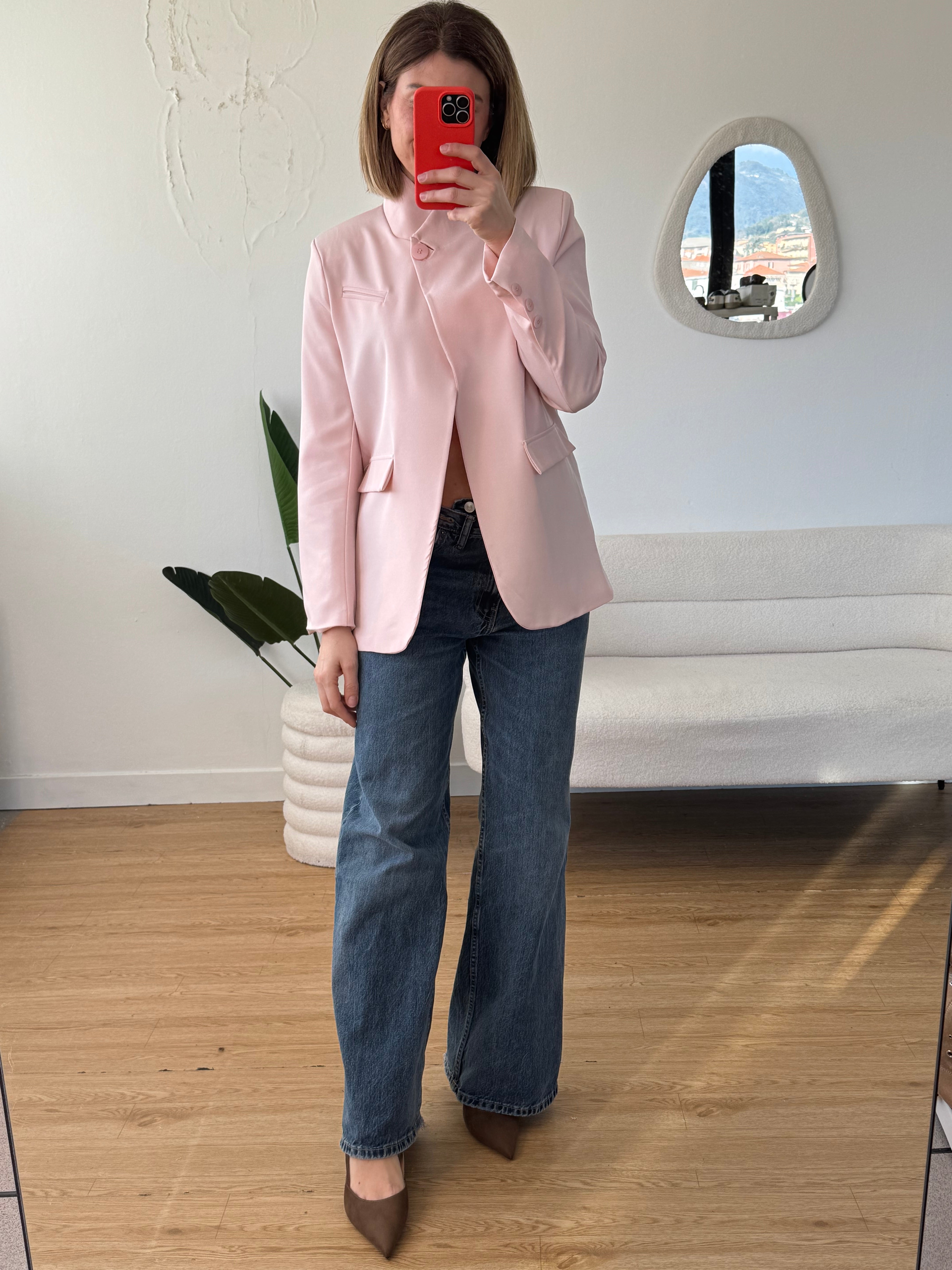 Blazer con spacco mezzo collo colori spring