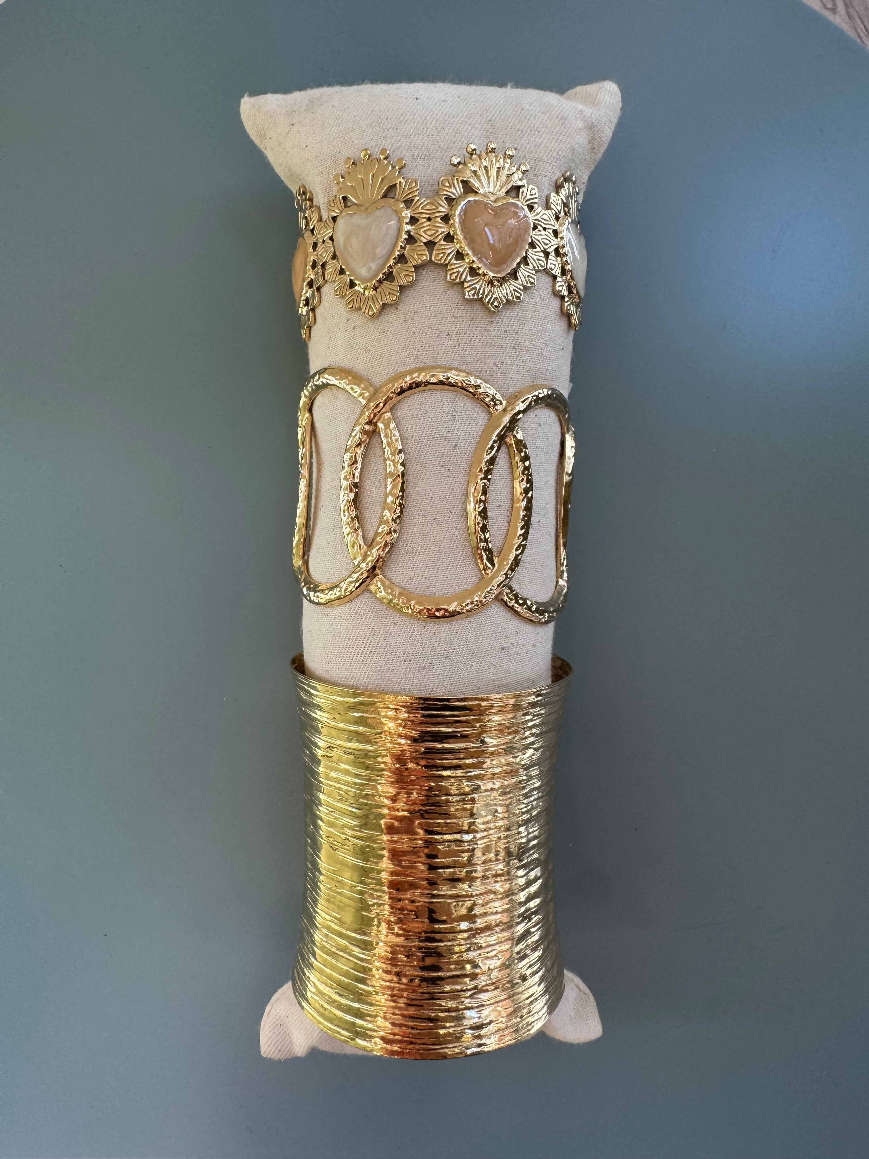 Bracciali dorati mix