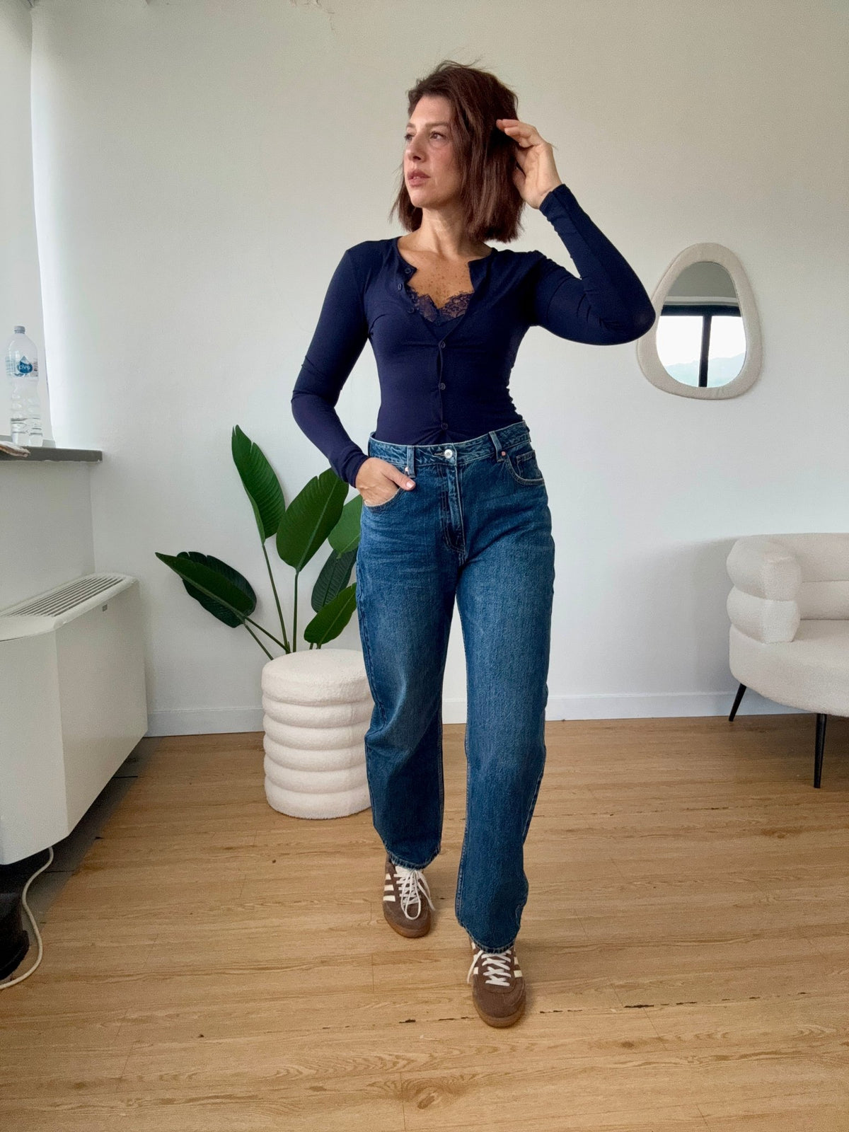 Twin set con canotta in pizzo - GGlam