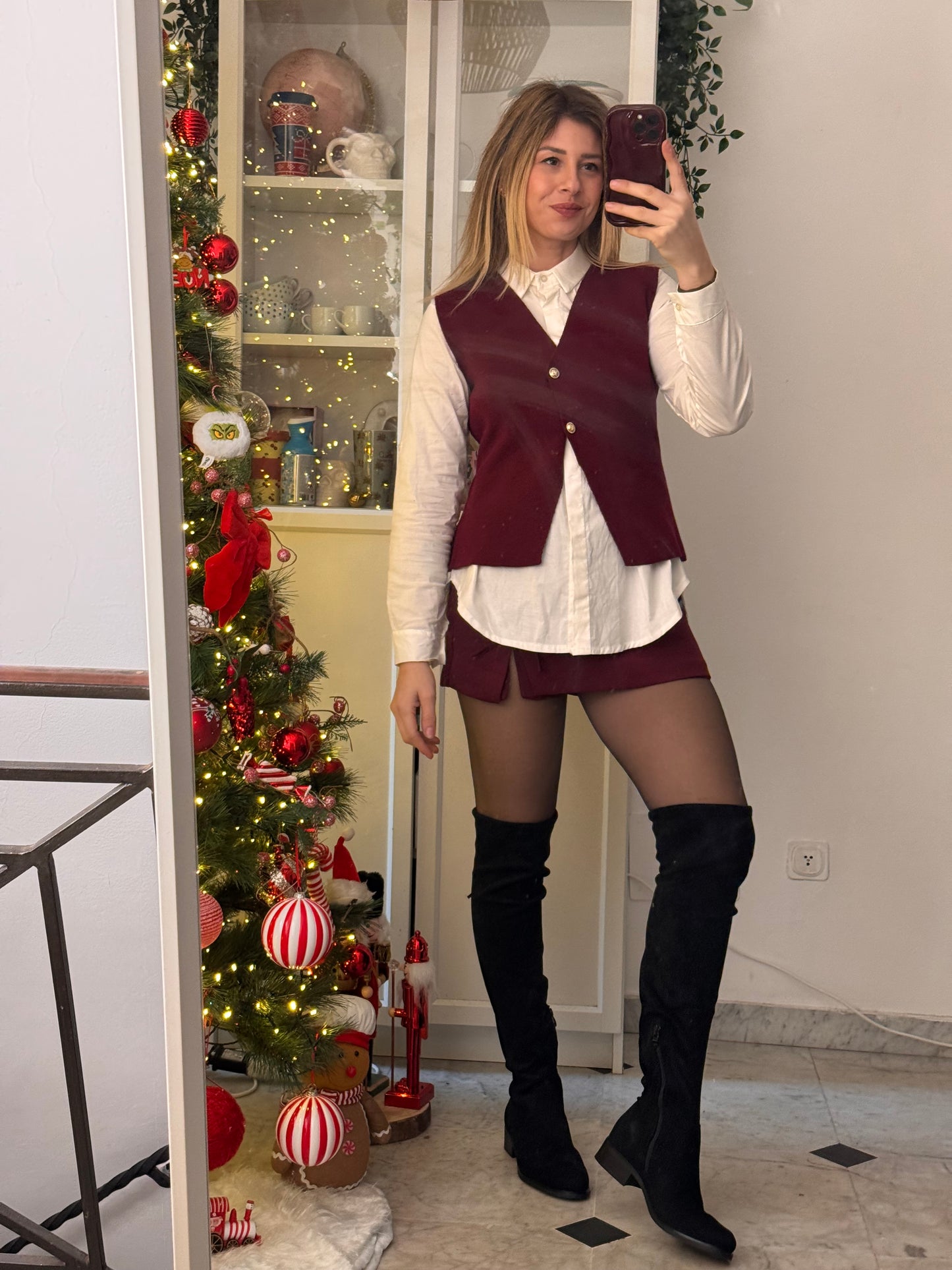 Gilet in maglia dettaglio bottoni