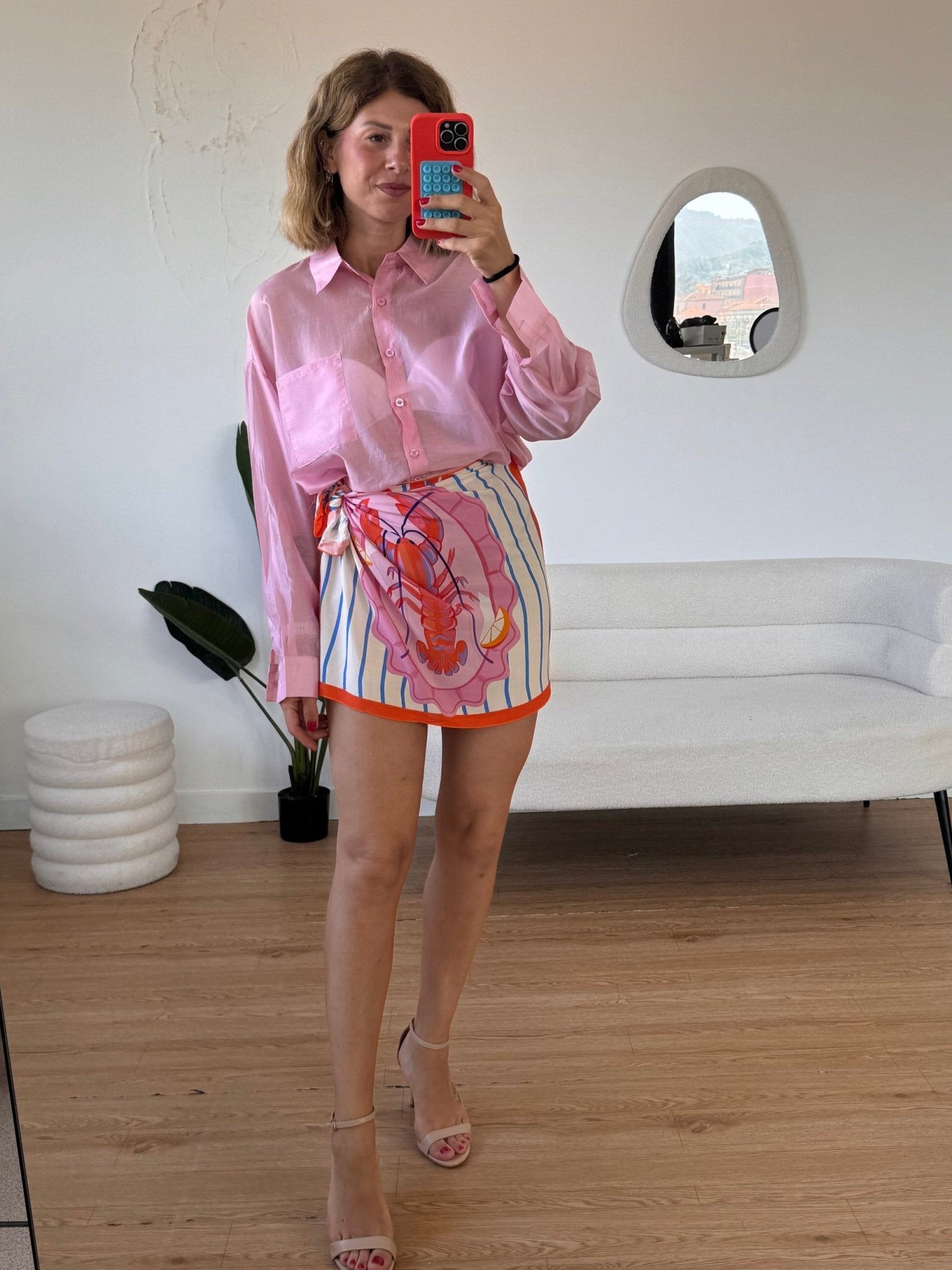 Camicia bianca semitrasparente over - G.Glamour