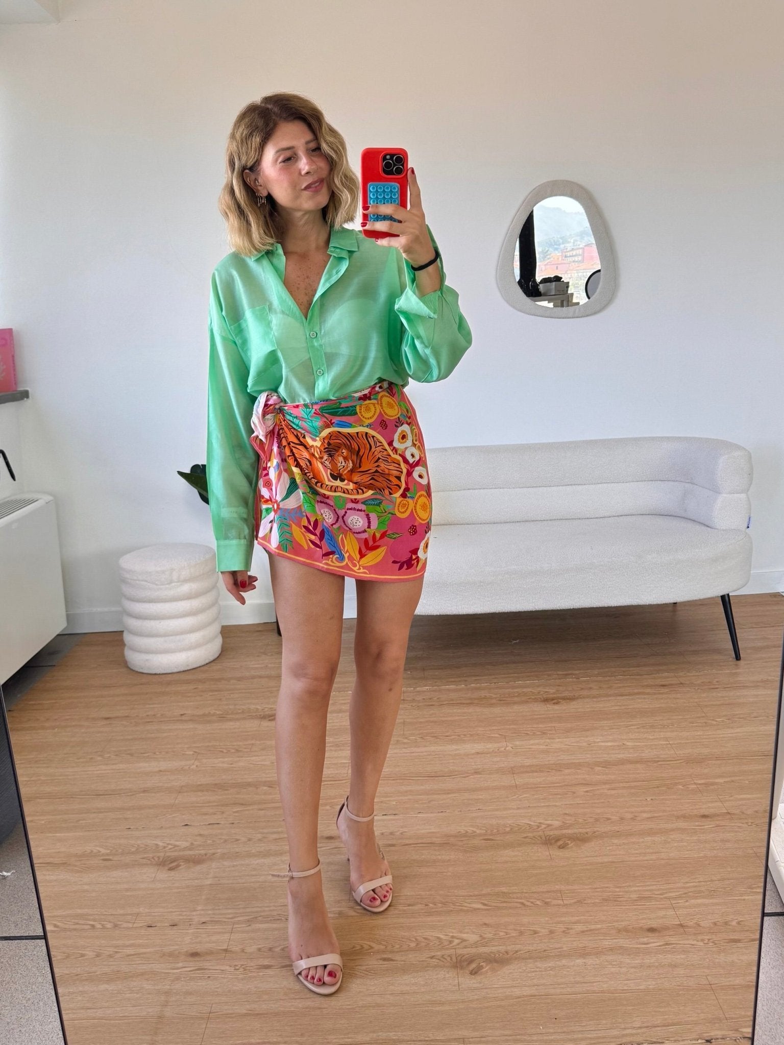 Camicia bianca semitrasparente over - G.Glamour