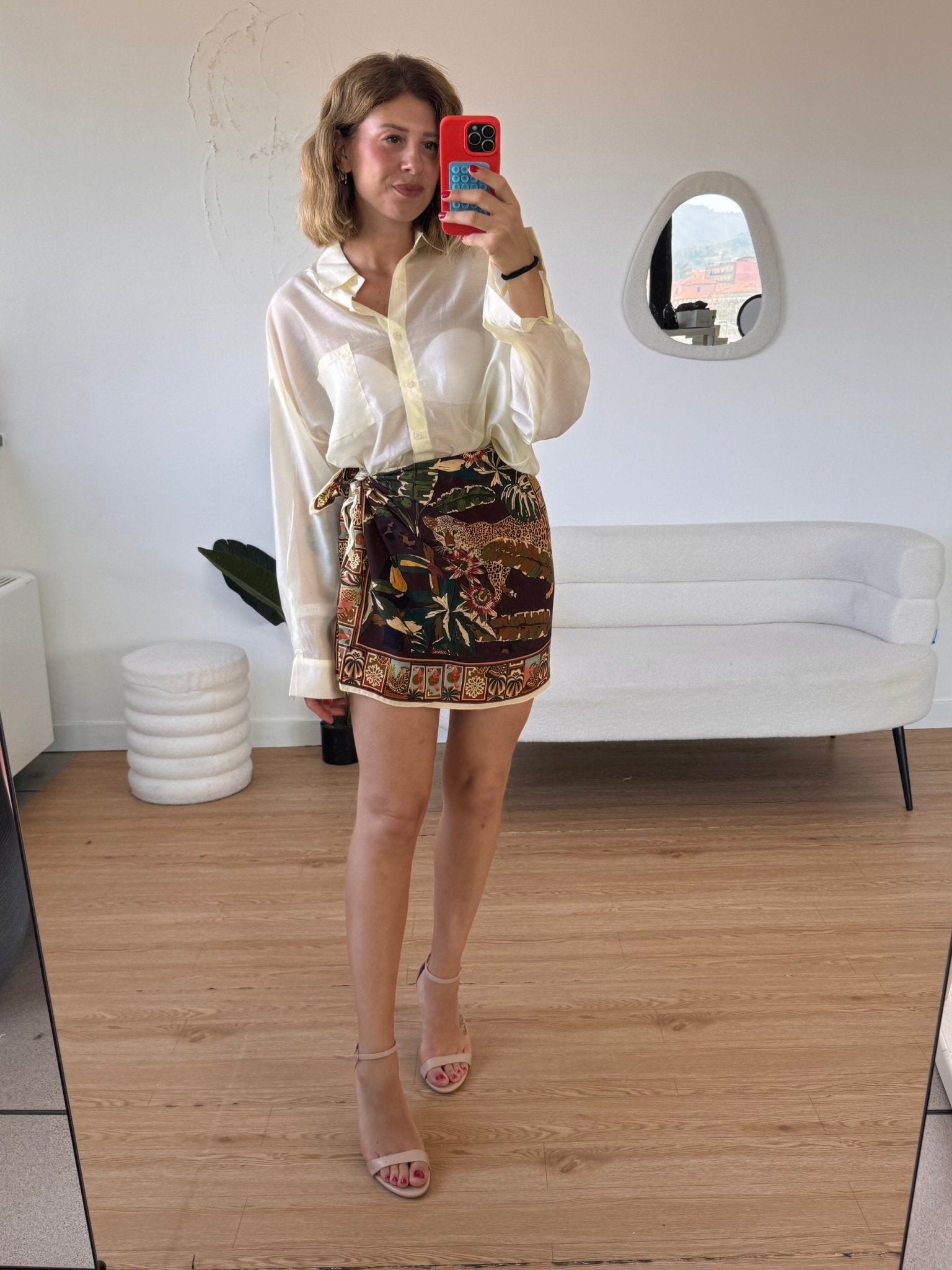 Camicia bianca semitrasparente over - G.Glamour