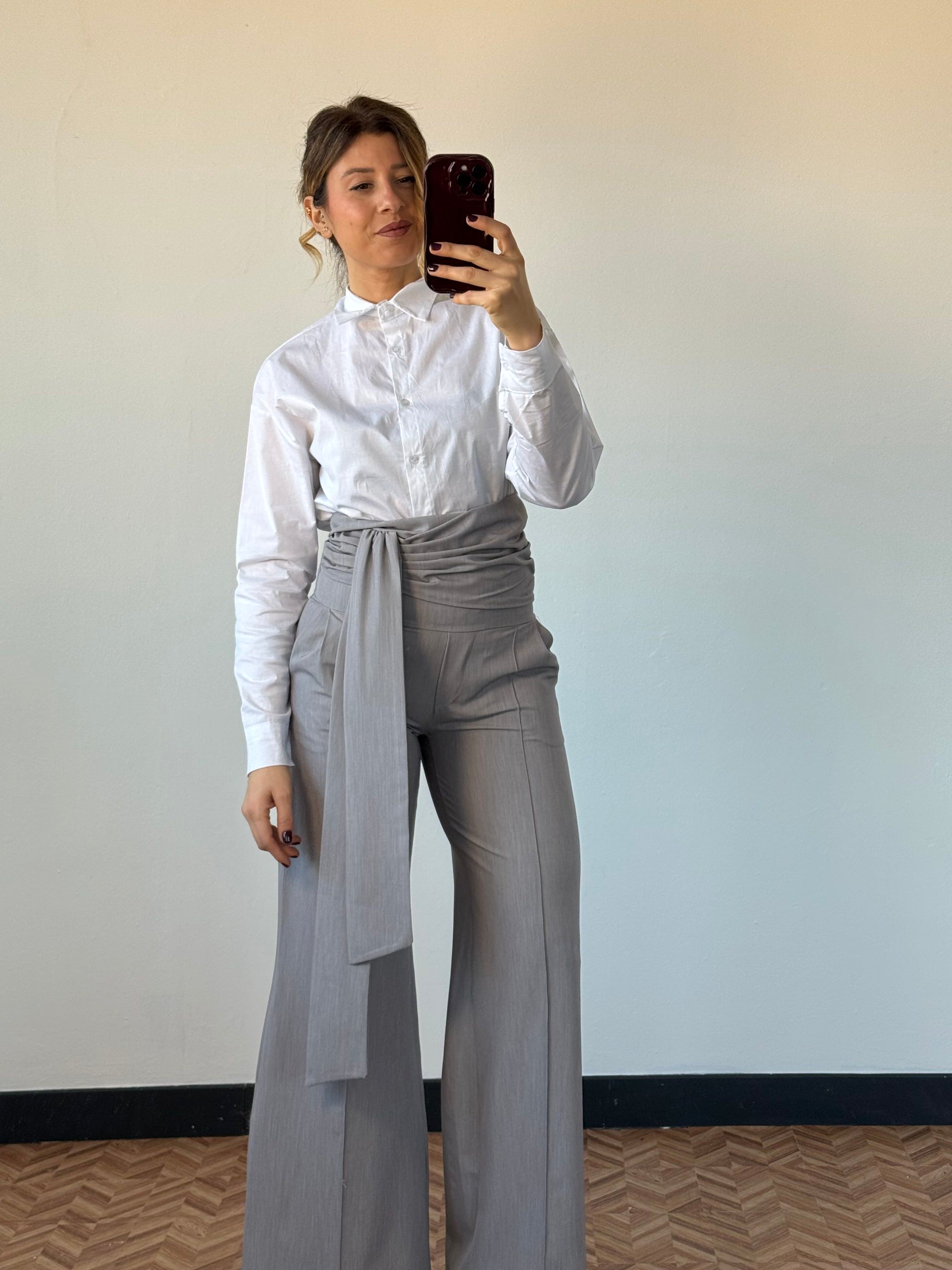 Pantaloni vita altissima completo Vale