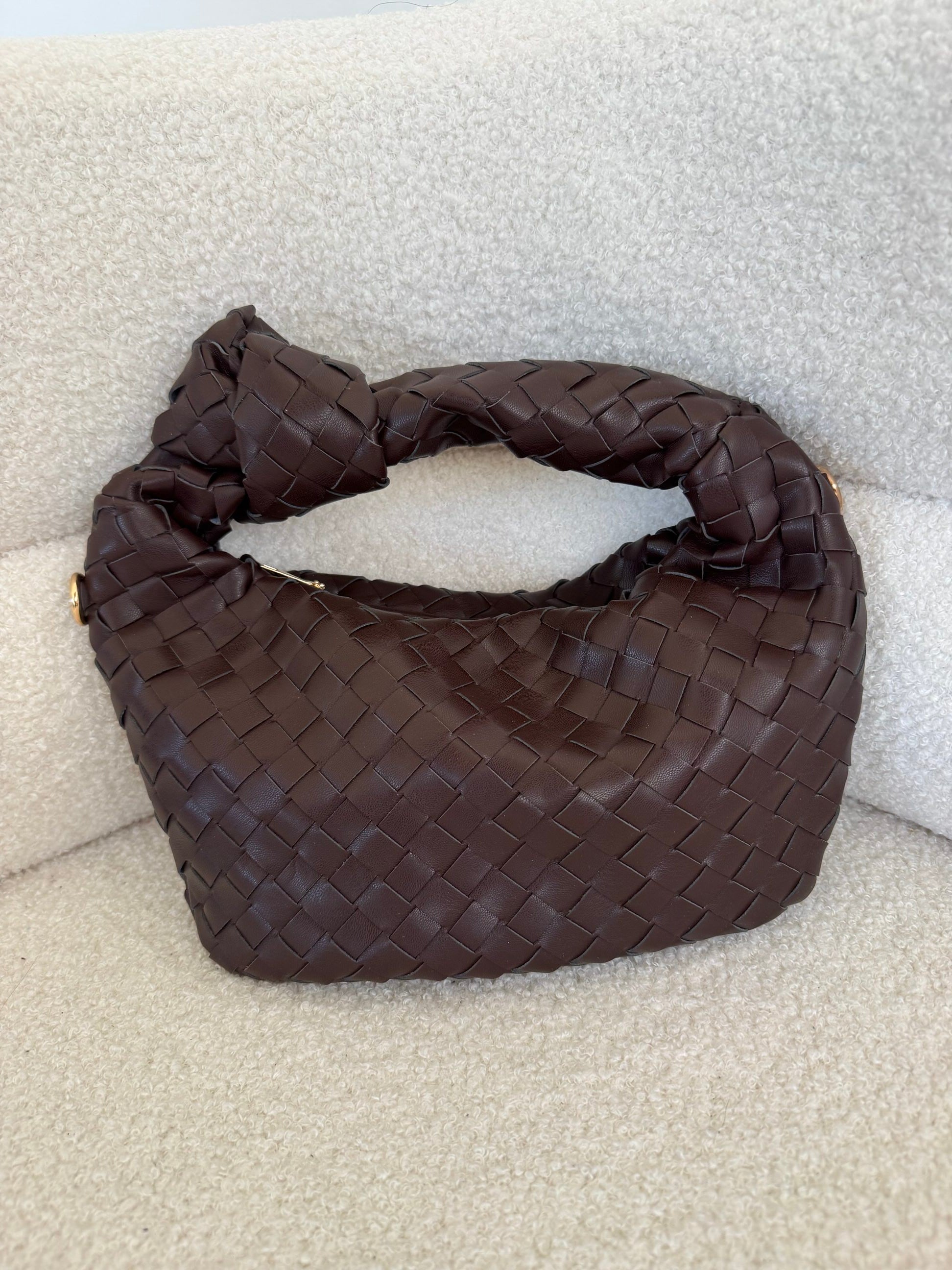 Mini Bag intrecciata con nodo