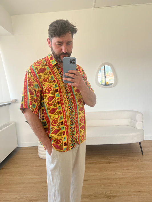Camicia vintage uomo maya
